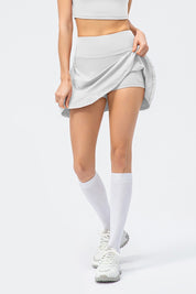 Pleated Tennis Skirts Built-in Short Liner by bornfocus