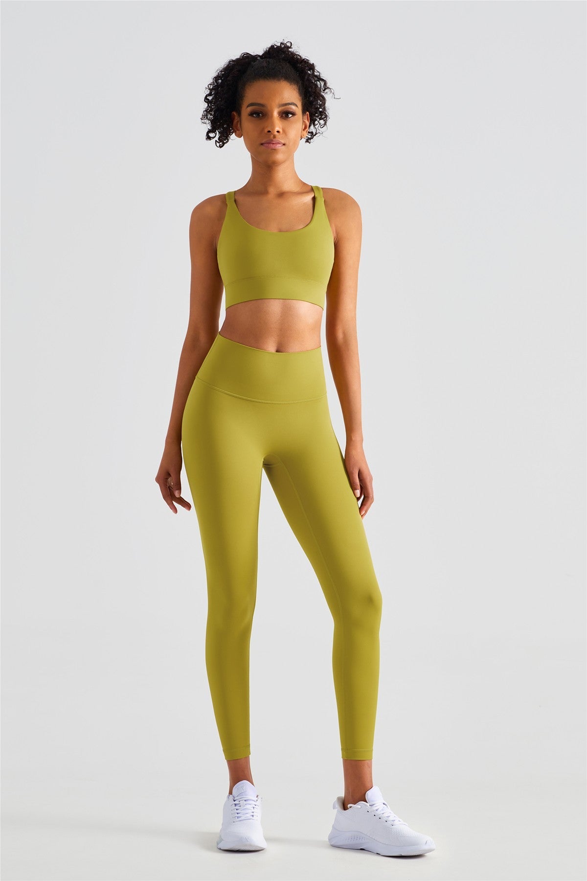 High-Rise No Front Seam Leggings by bornfocus