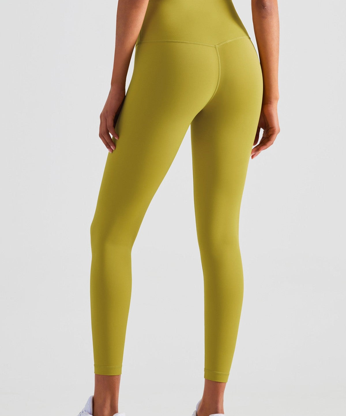 High-Rise No Front Seam Leggings by bornfocus