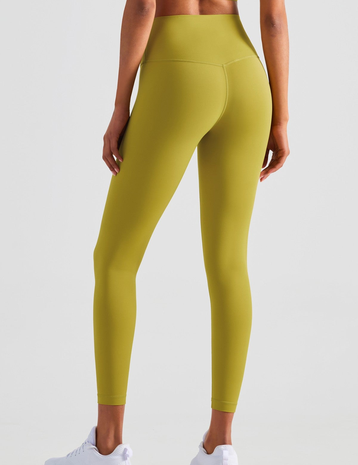 High-Rise No Front Seam Leggings by bornfocus