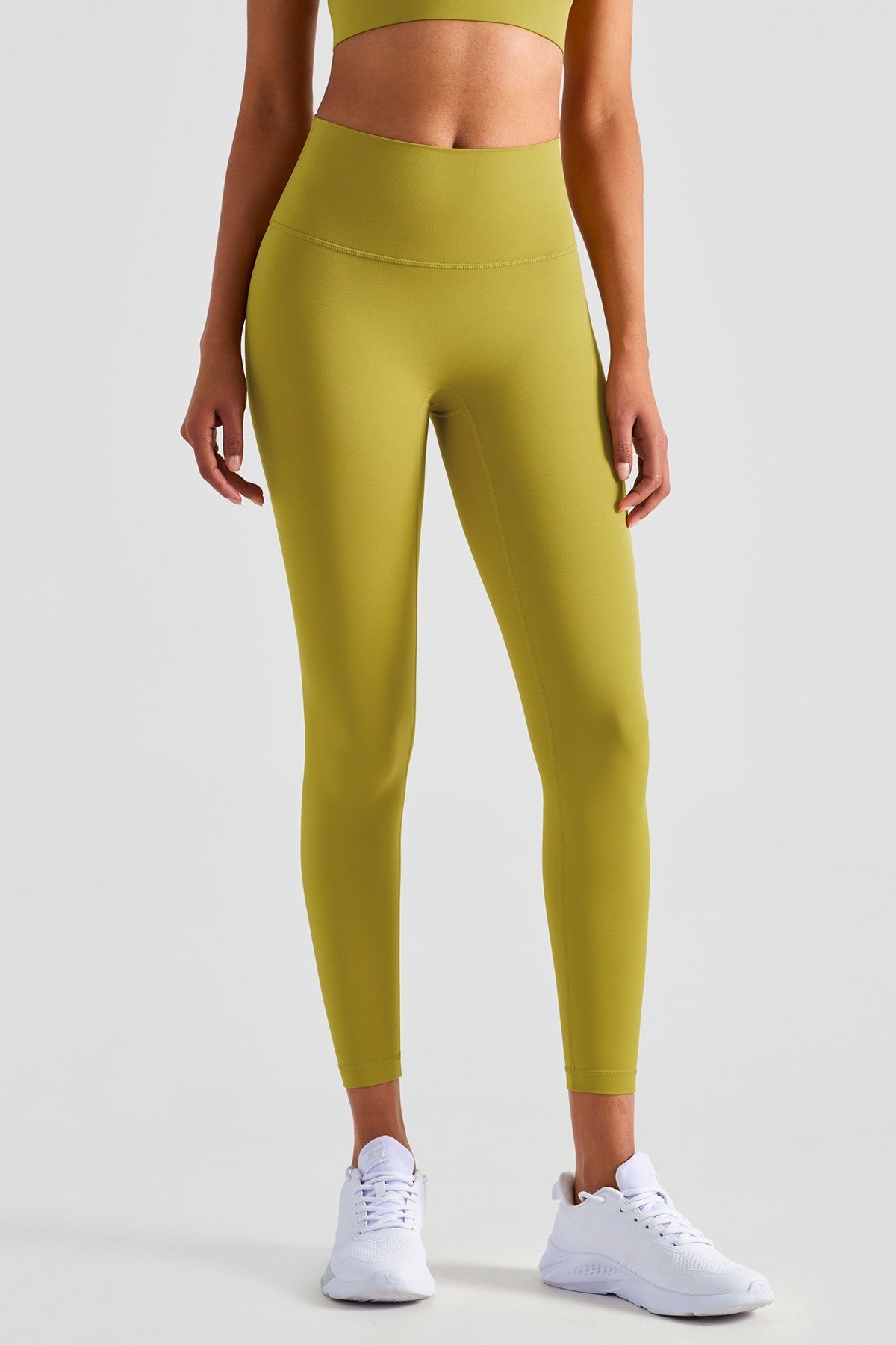 High-Rise No Front Seam Leggings by bornfocus