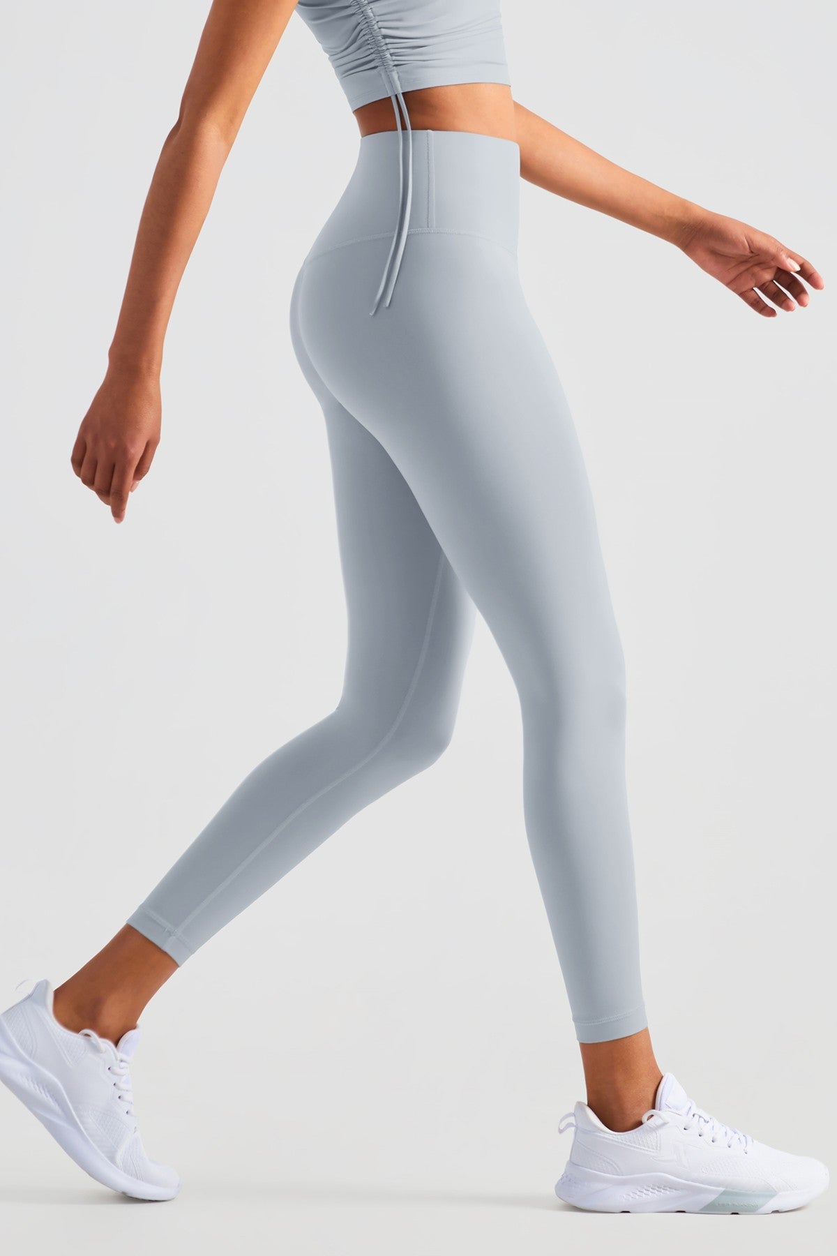 High-Rise No Front Seam Leggings by bornfocus