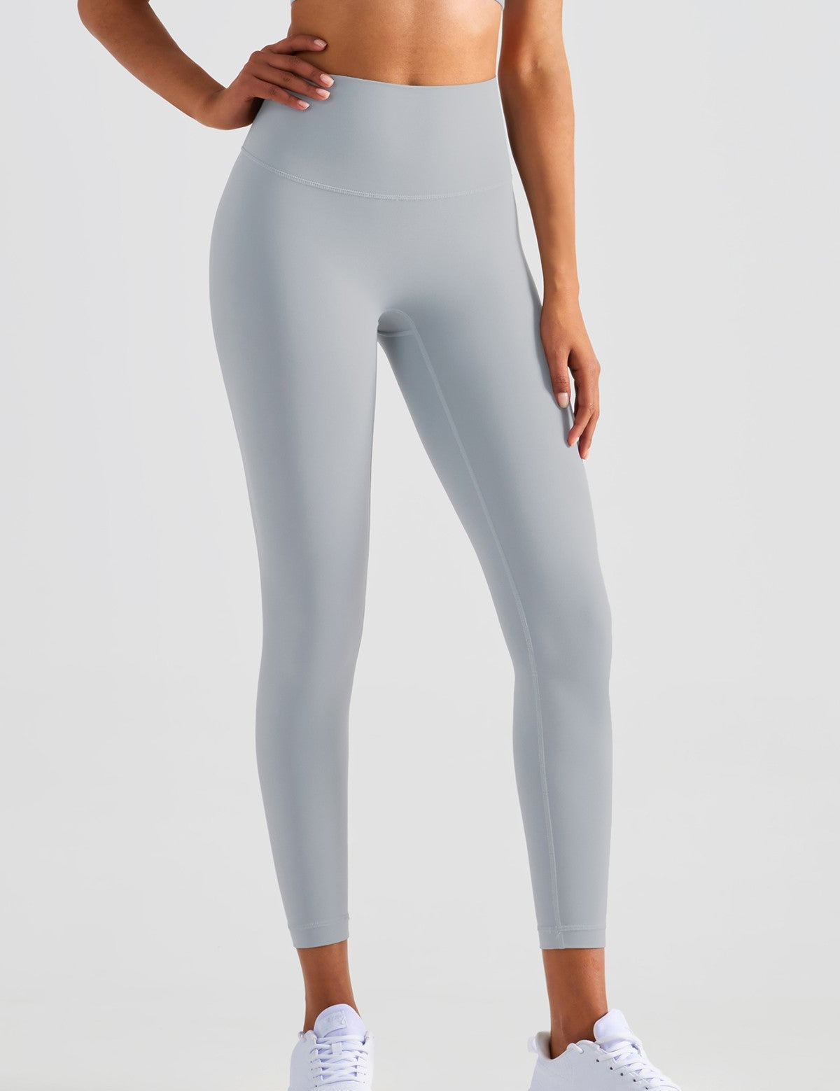 High-Rise No Front Seam Leggings by bornfocus