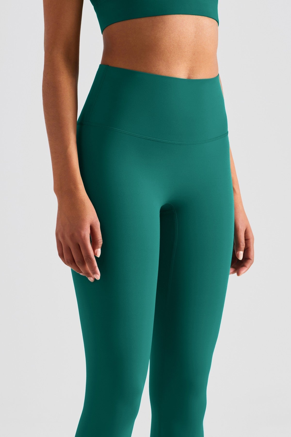 High-Rise No Front Seam Leggings by bornfocus