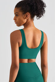 Ribbed Sports Bra Light Support by bornfocus