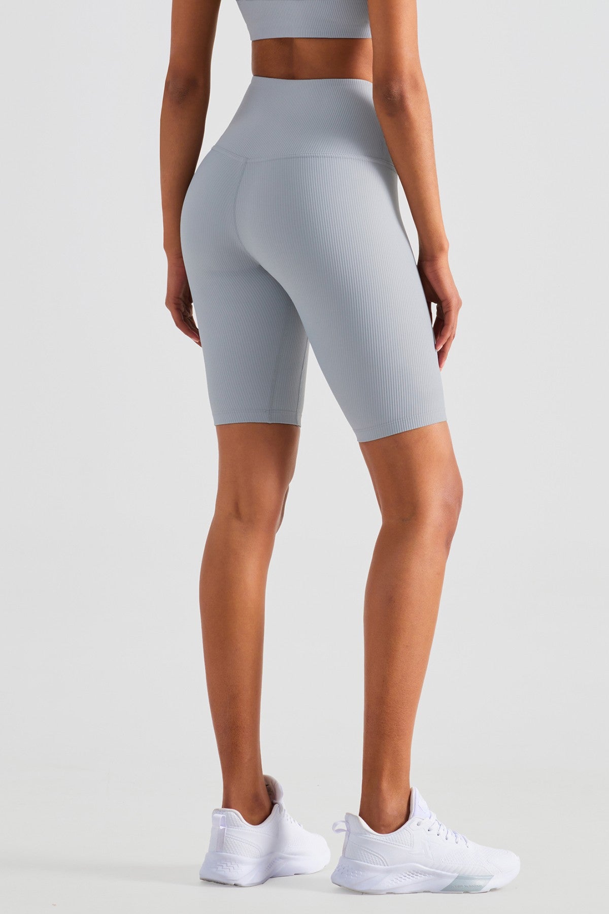 Ribbed Seamless Yoga Shorts by bornfocus