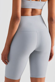 Ribbed Seamless Yoga Shorts by bornfocus