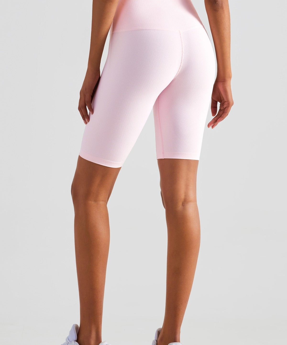 Ribbed Seamless Yoga Shorts by bornfocus