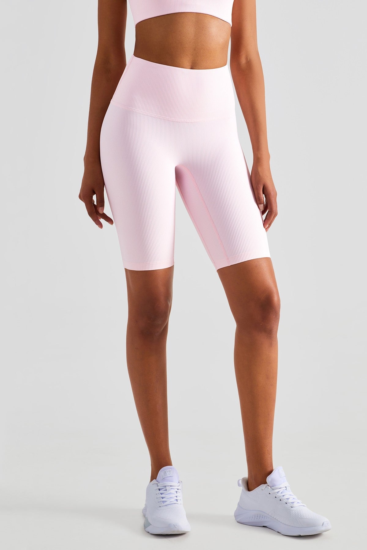 Ribbed Seamless Yoga Shorts by bornfocus