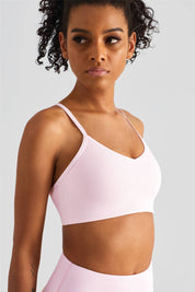 Ribbed Crossover Sports Bra by bornfocus