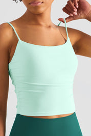 Spaghetti Strap Sports Camisole by bornfocus