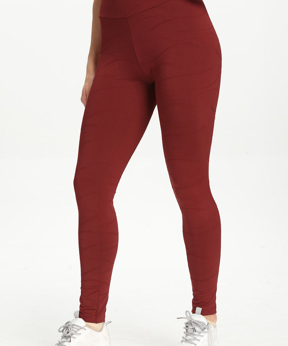 Ripples Ruched Bum Gym Leggings by bornfocus