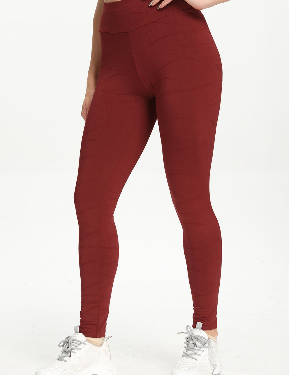 Ripples Ruched Bum Gym Leggings by bornfocus