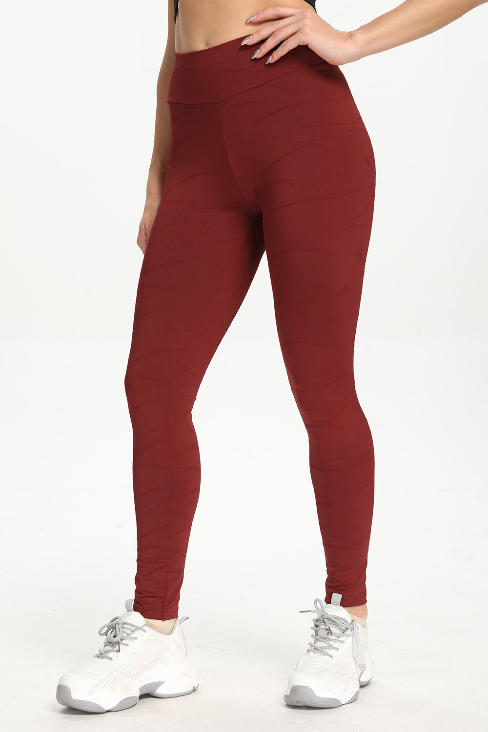 Ripples Ruched Bum Gym Leggings by bornfocus