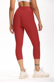 High Waisted Cropped Butt Lifting TikTok Leggings by bornfocus