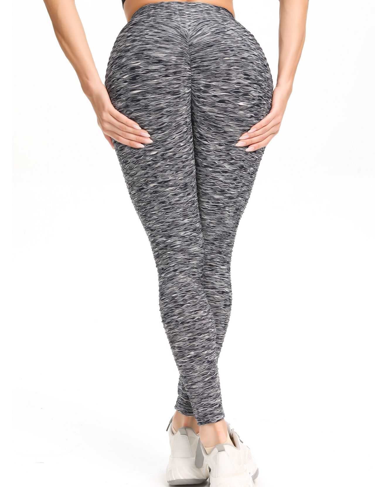 High Waisted Ruched Butt Lifting Leggings by bornfocus