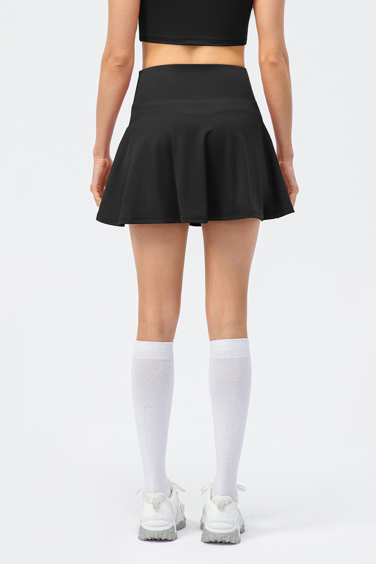 Pleated Tennis Skirts Built-in Short Liner by bornfocus