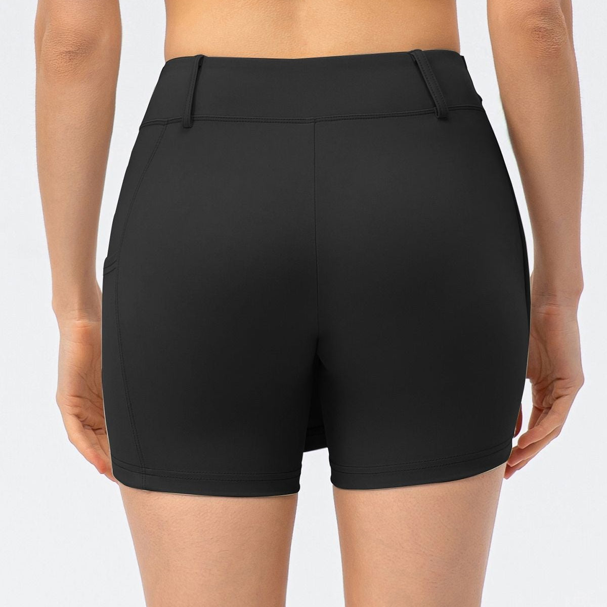 Mid-Waist Split Front Skort by bornfocus