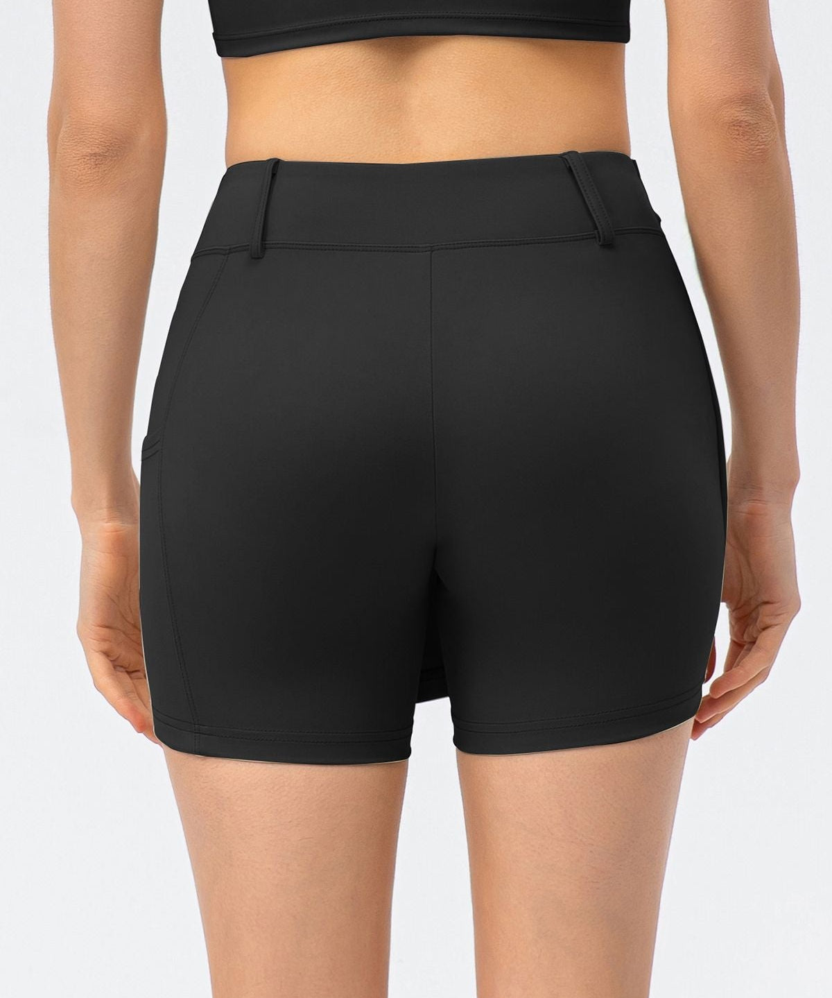 Mid-Waist Split Front Skort by bornfocus