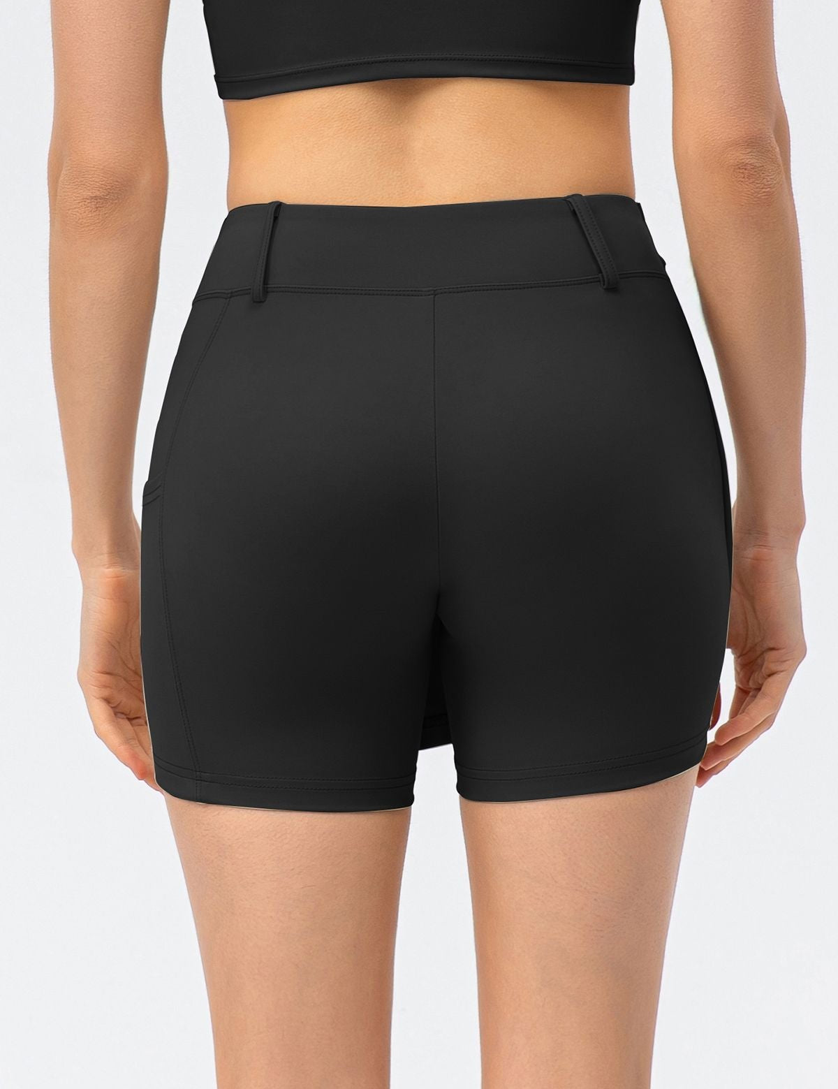 Mid-Waist Split Front Skort by bornfocus