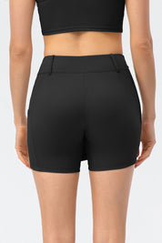 Mid-Waist Split Front Skort by bornfocus