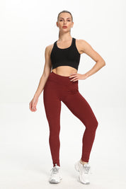 Ripples Ruched Bum Gym Leggings by bornfocus