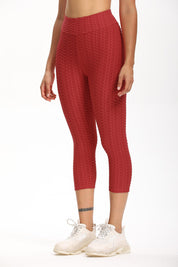 High Waisted Cropped Butt Lifting TikTok Leggings by bornfocus