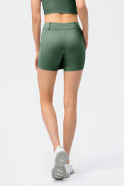 Mid-Waist Split Front Skort by bornfocus