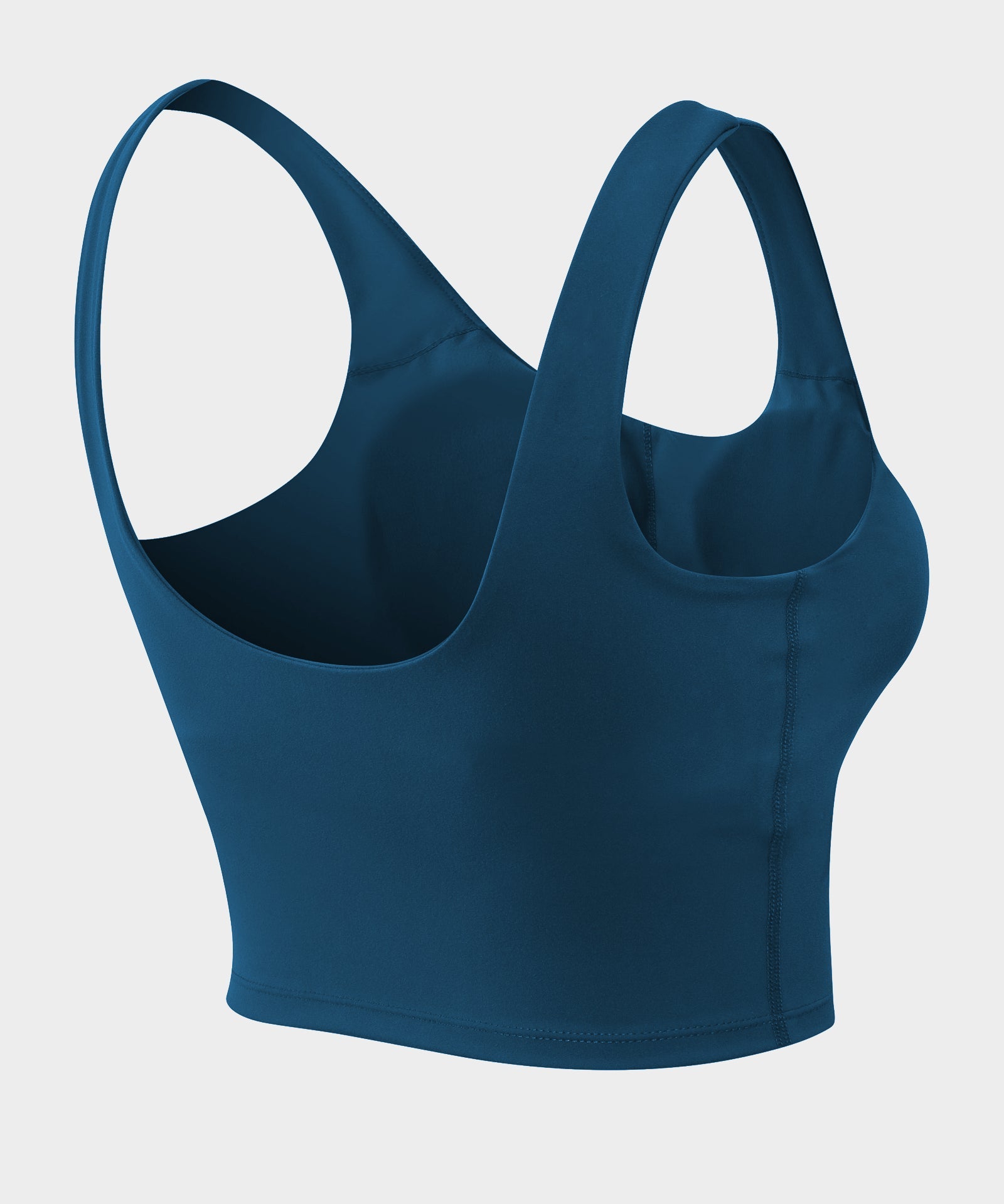 Longline Crop Tops Built in Bra by bornfocus