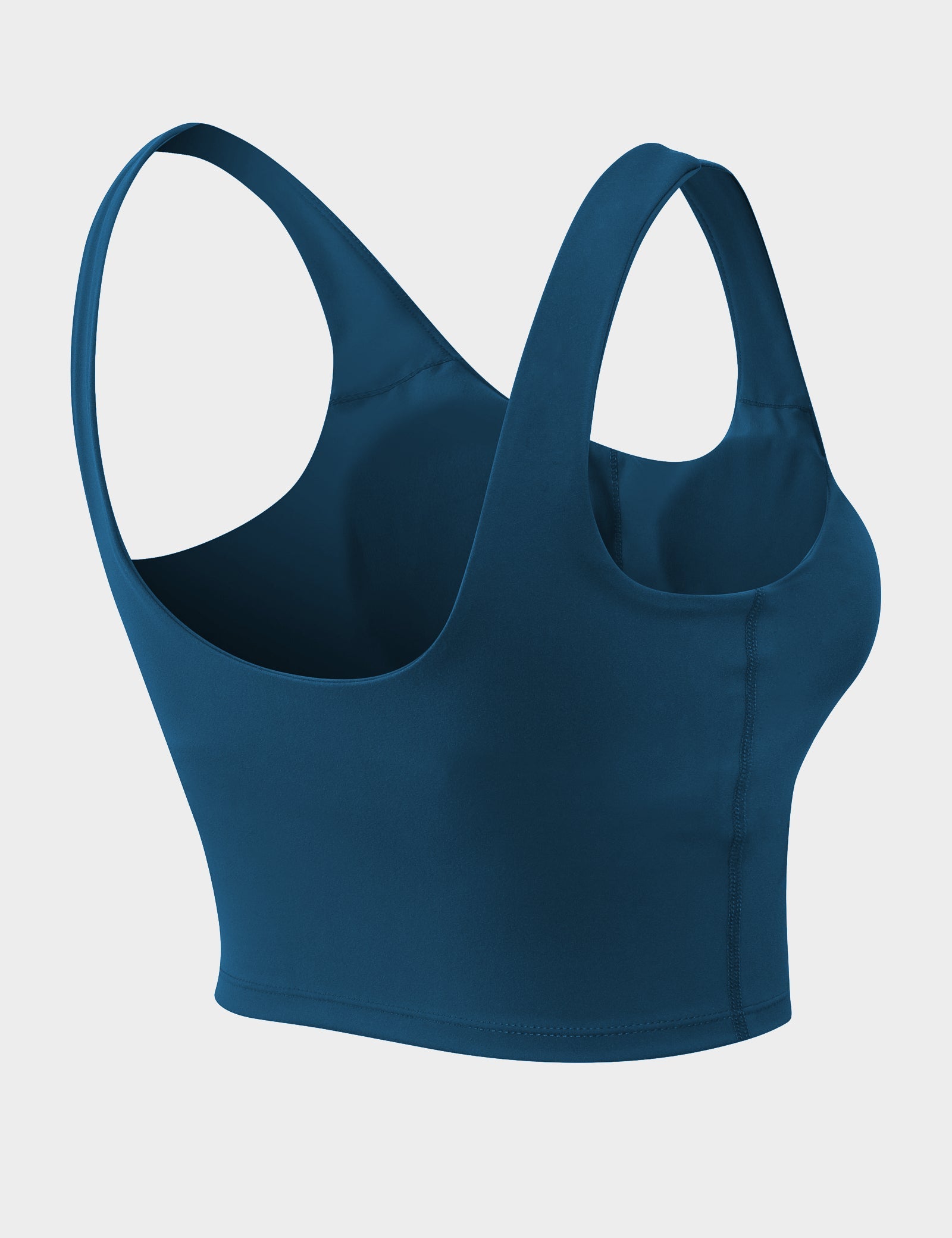 Longline Crop Tops Built in Bra by bornfocus