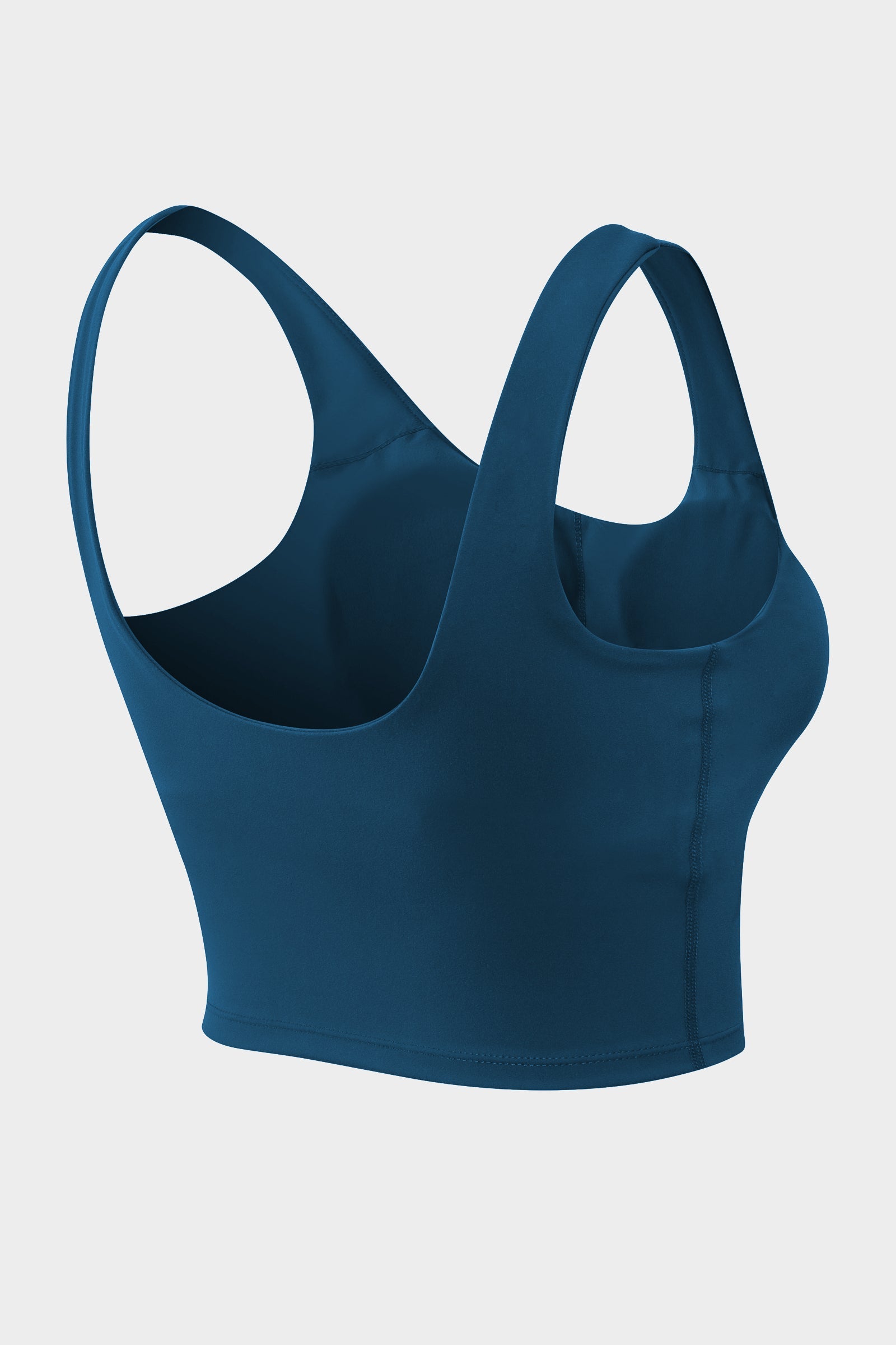 Longline Crop Tops Built in Bra by bornfocus