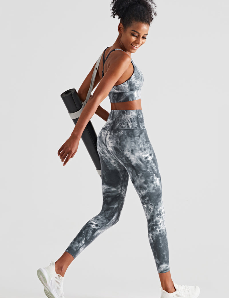 Tie Dyed Bra & Legging Activewear Sets by bornfocus