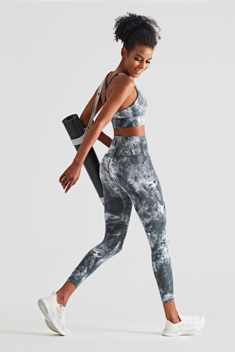 Tie Dyed Bra & Legging Activewear Sets by bornfocus