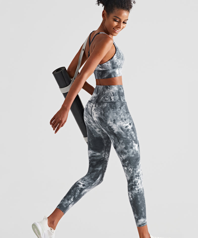 Tie Dyed Bra & Legging Activewear Sets by bornfocus