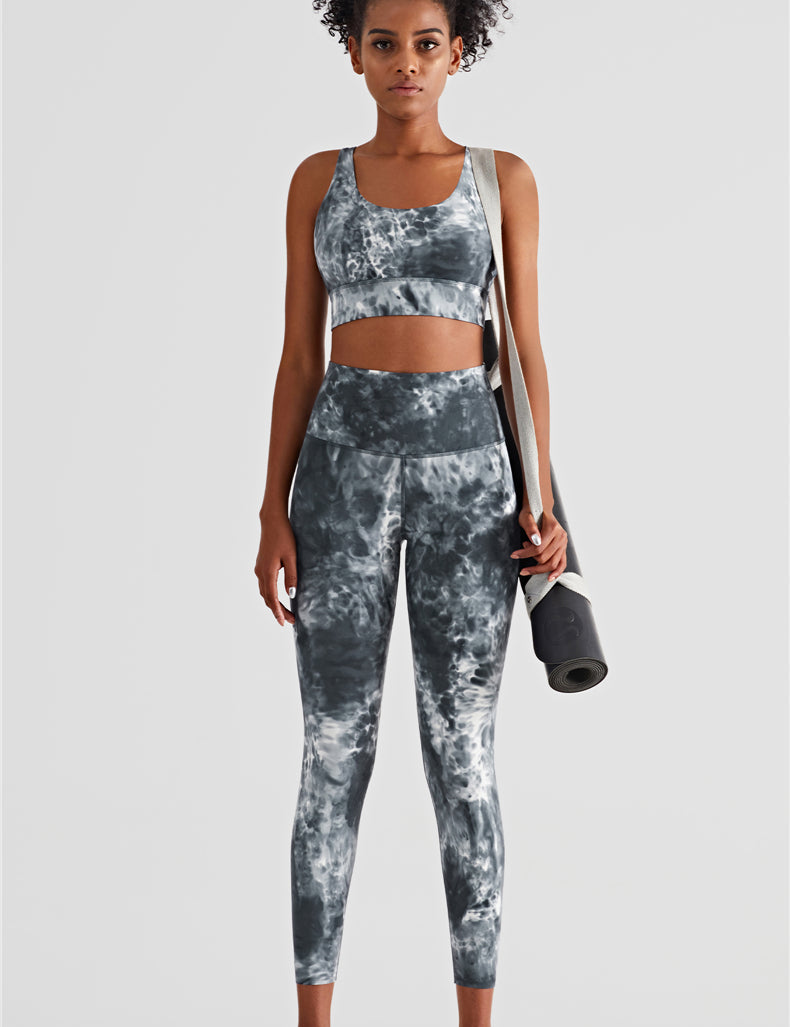 Tie Dyed Bra & Legging Activewear Sets by bornfocus