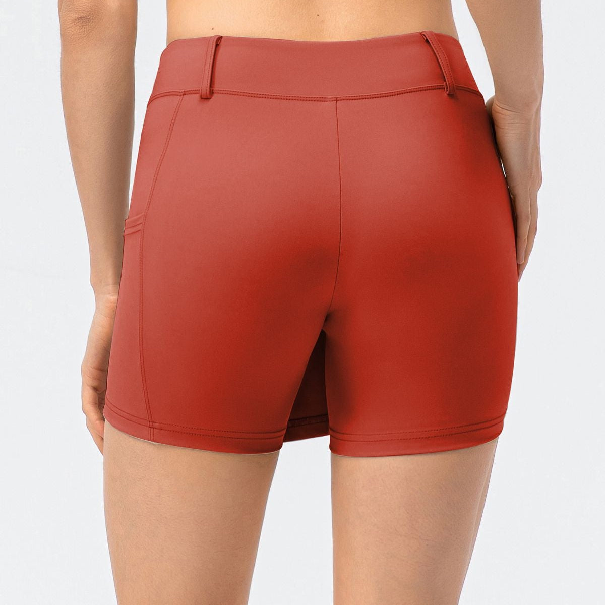 Mid-Waist Split Front Skort by bornfocus