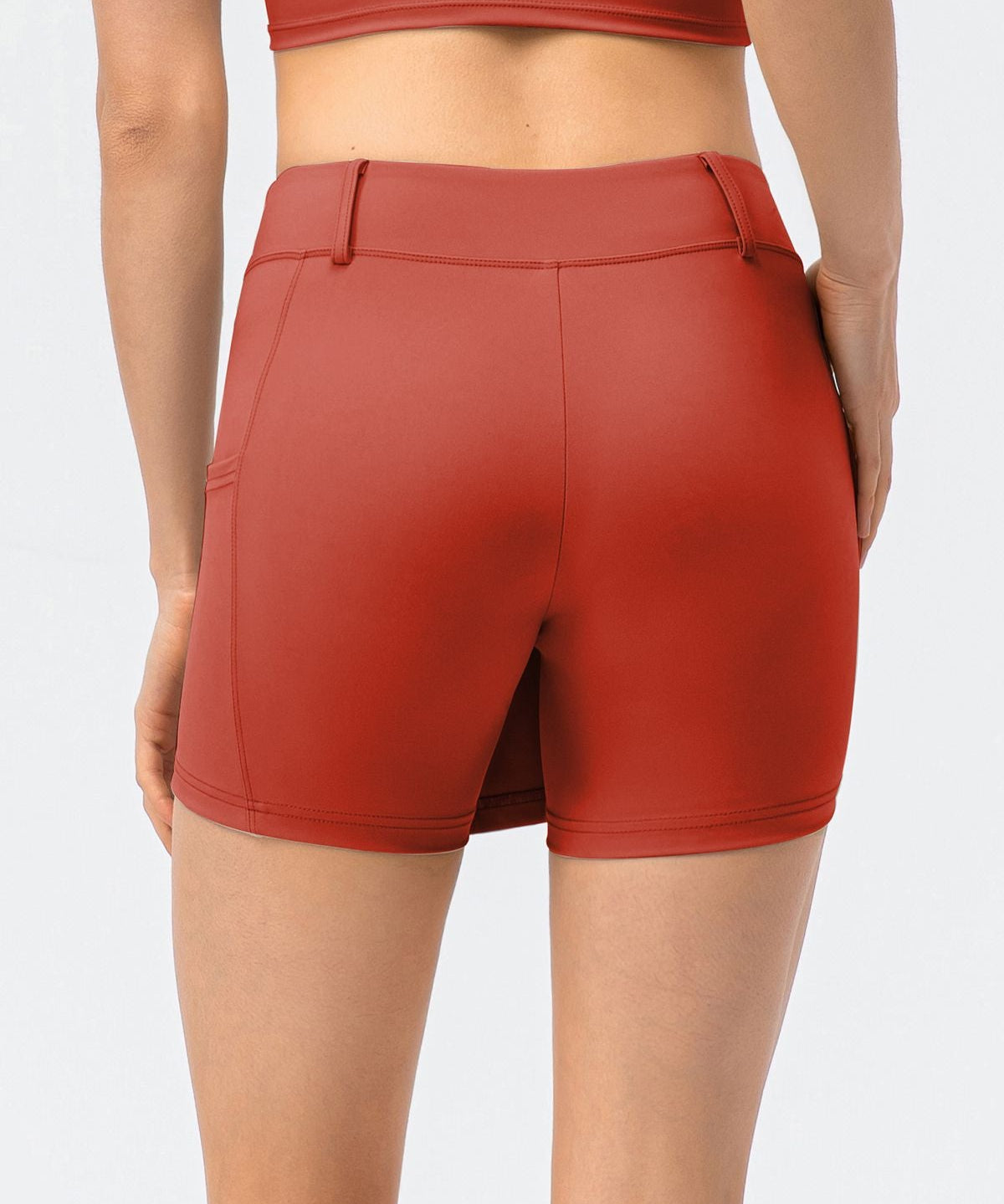 Mid-Waist Split Front Skort by bornfocus