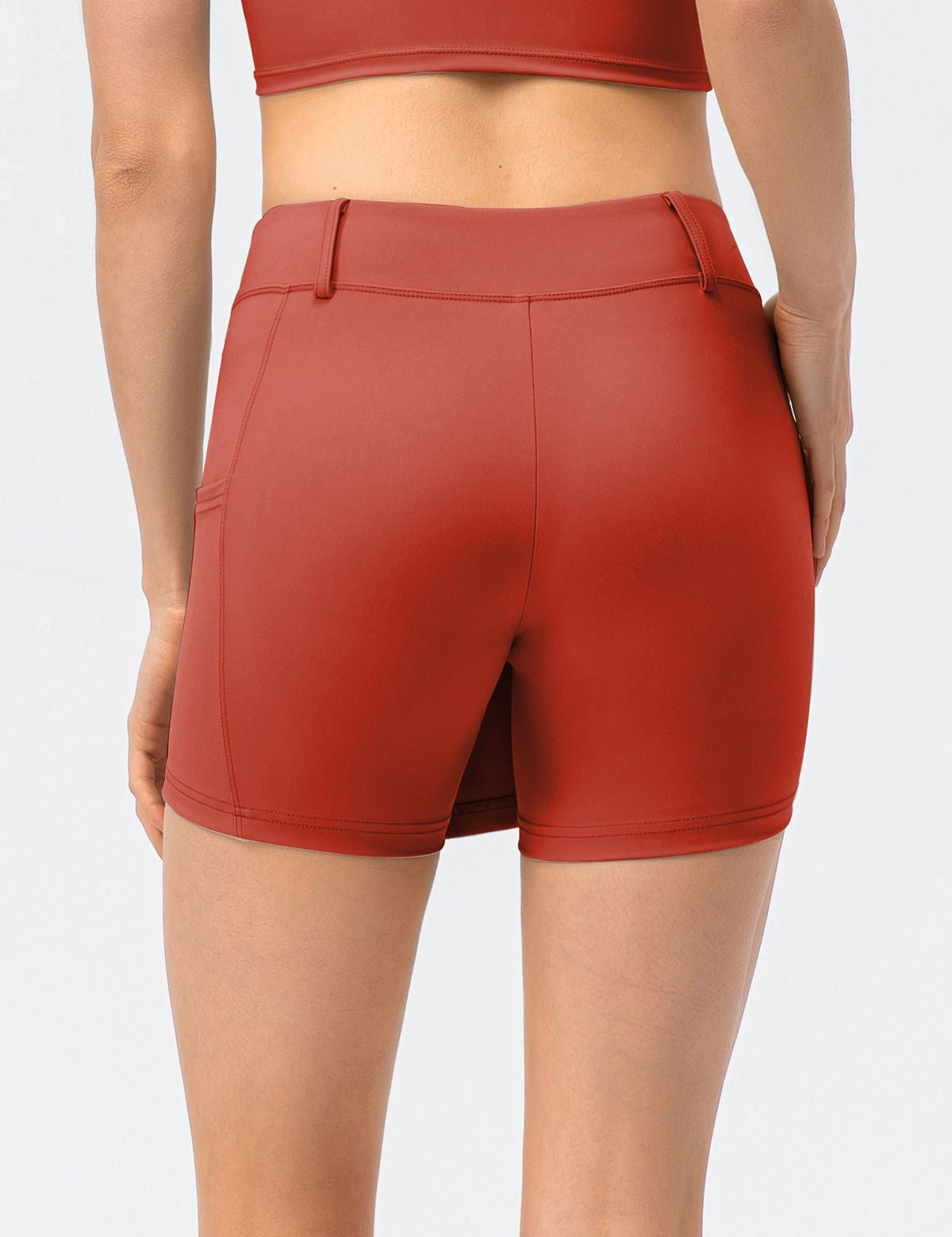 Mid-Waist Split Front Skort by bornfocus