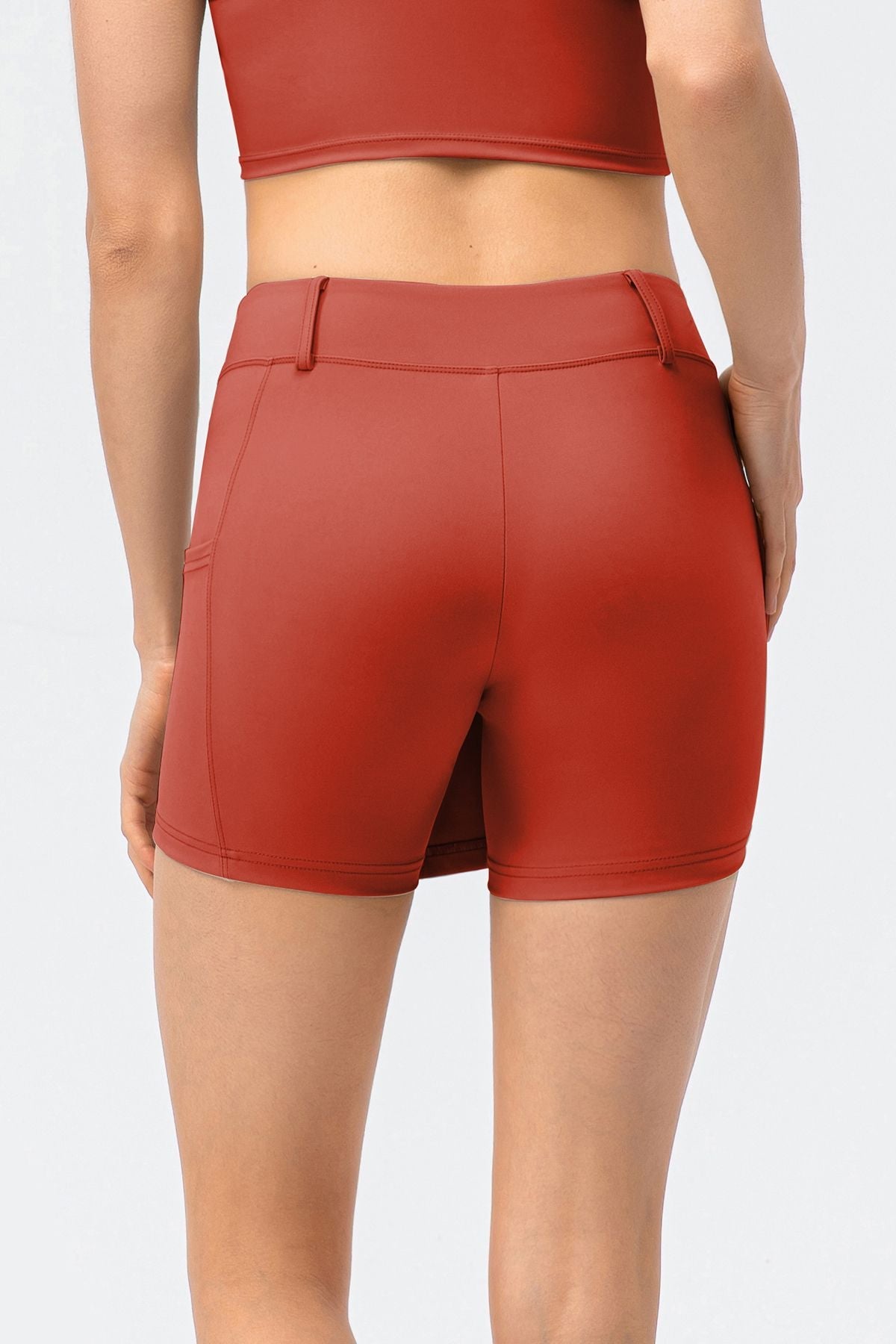 Mid-Waist Split Front Skort by bornfocus