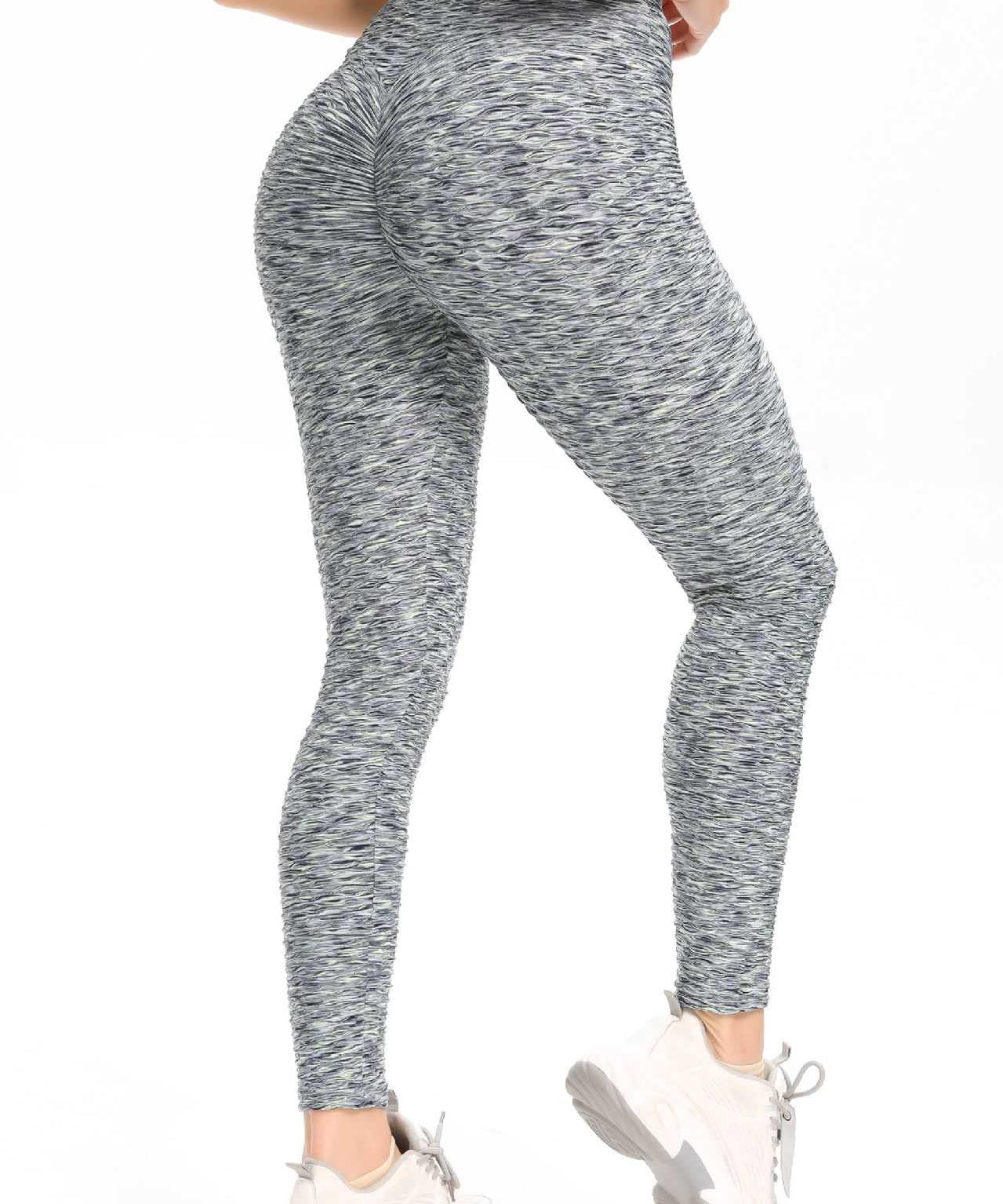 High Waisted Ruched Butt Lifting Leggings by bornfocus