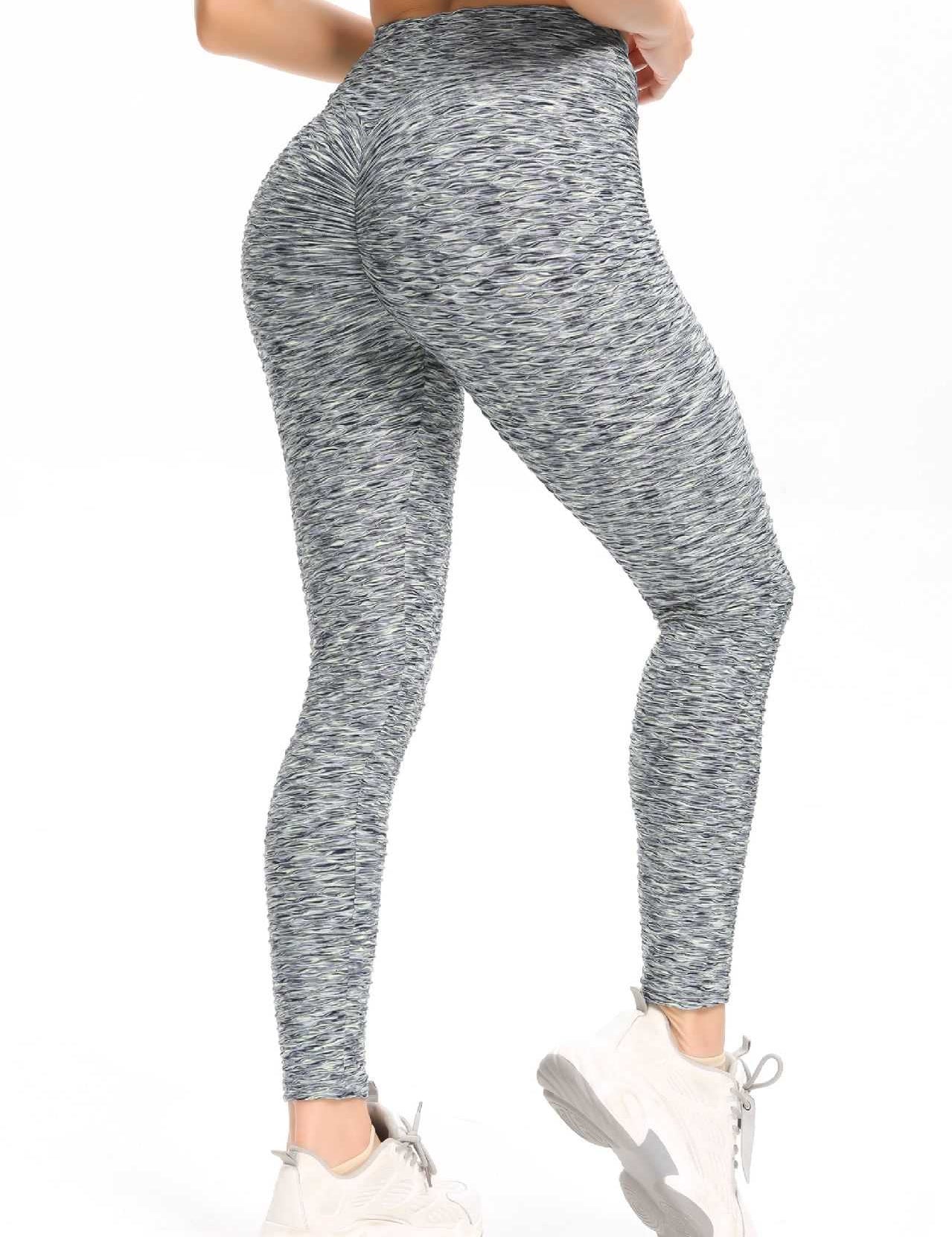 High Waisted Ruched Butt Lifting Leggings by bornfocus