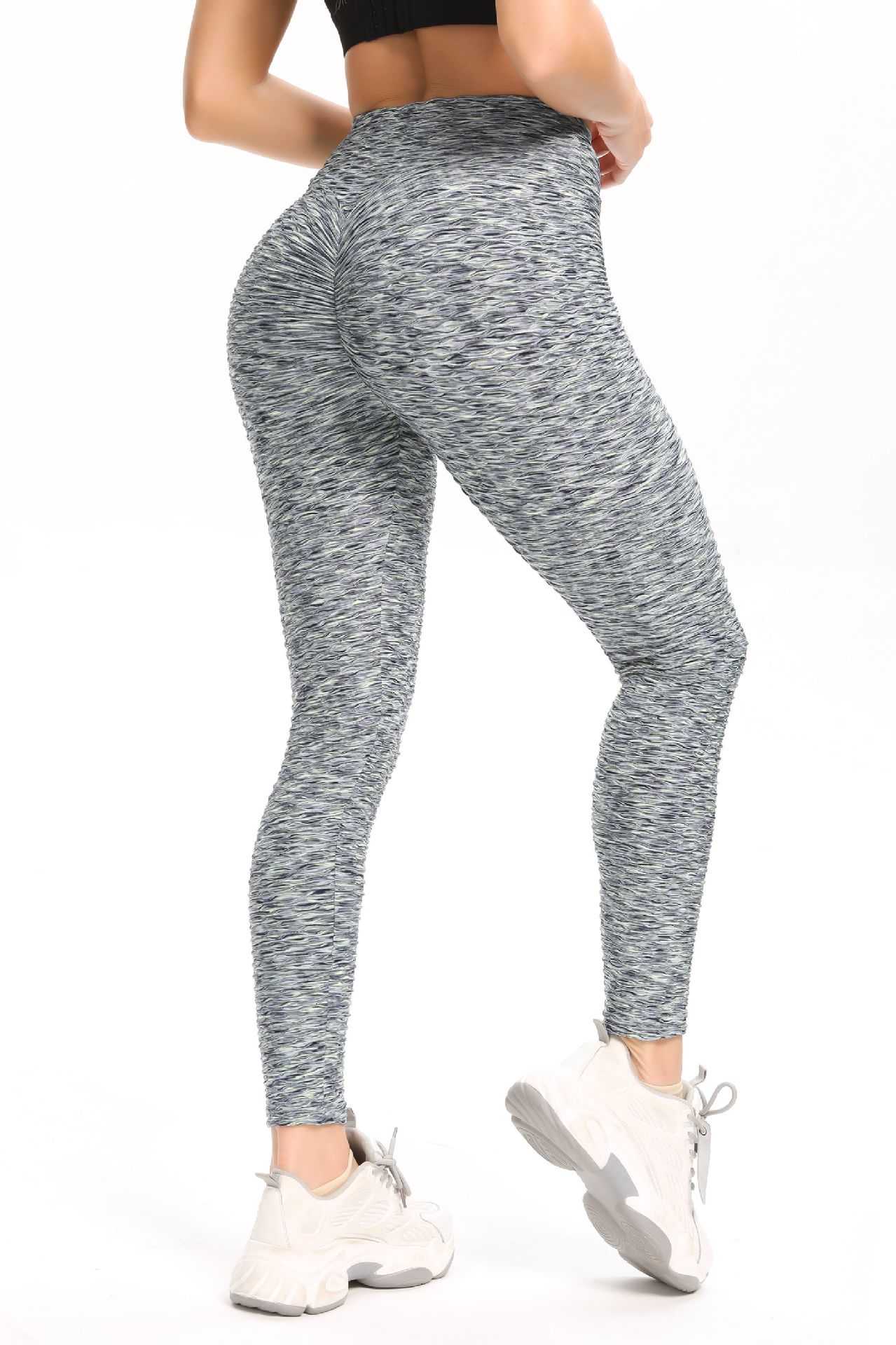 High Waisted Ruched Butt Lifting Leggings by bornfocus