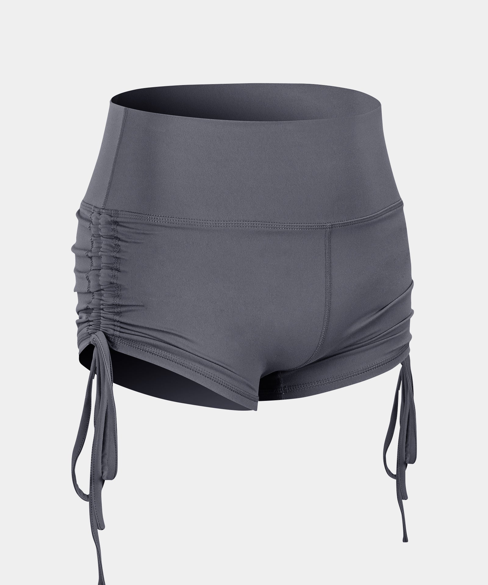 High-Rise Workout Shorts with Drawstring by bornfocus