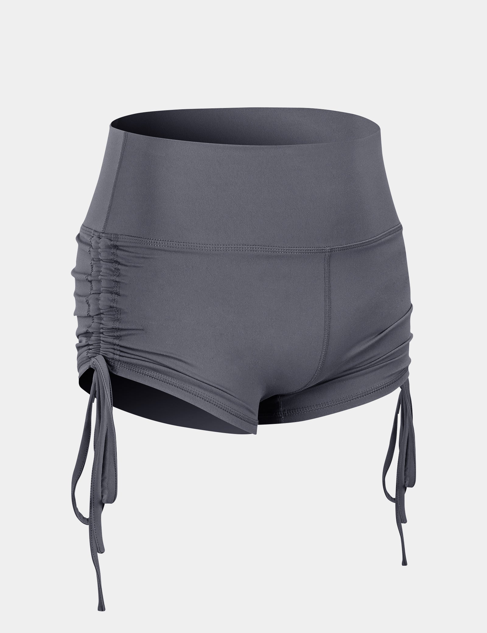 High-Rise Workout Shorts with Drawstring by bornfocus