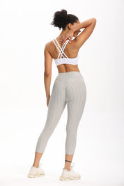 High Waisted Cropped Butt Lifting TikTok Leggings by bornfocus