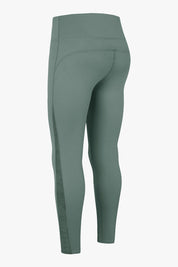 High Waist Workout Leggings with Mesh Inserts by bornfocus