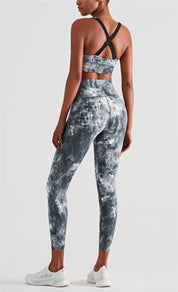 Tie Dyed Bra & Legging Activewear Sets by bornfocus