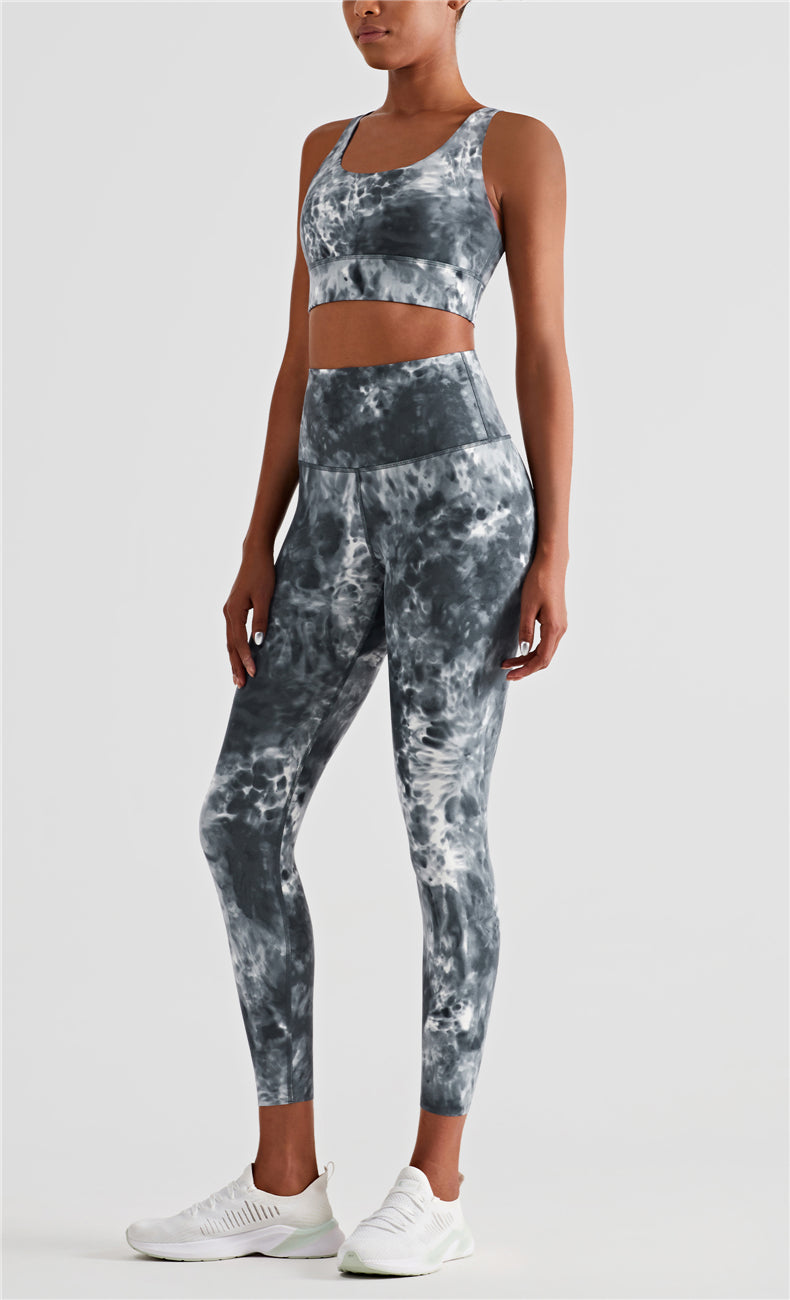 Tie Dyed Bra & Legging Activewear Sets by bornfocus