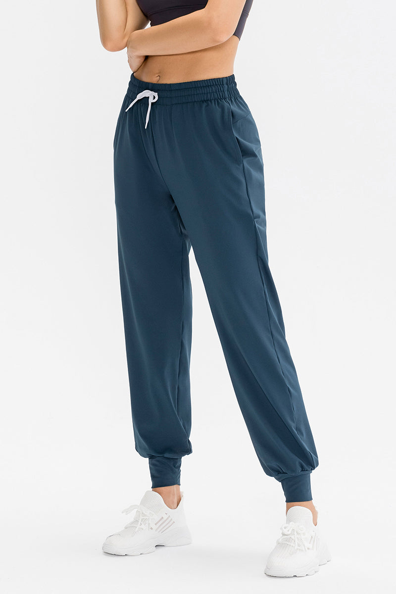 Tapered Jogger Pant with Drawstring by bornfocus