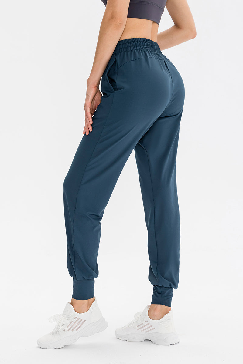 Tapered Jogger Pant with Drawstring by bornfocus